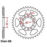 Rear Sprocket - Steel 42T 428P D/D