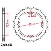 Rear Sprocket - Steel 38T 520P