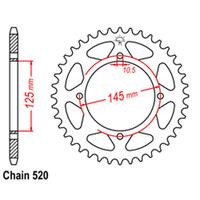 Rear Sprocket - Steel 40T 520P