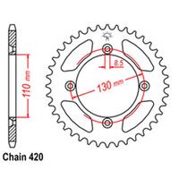 Rear Sprocket - Steel 49T 420P