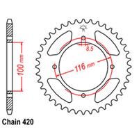 Rear Sprocket - Steel 47T 420P