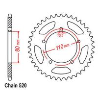 Rear Sprocket - Steel 38T 520P