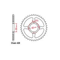 Rear Sprocket - Steel 44T 428P