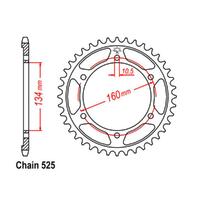 Rear Sprocket - Steel 40T 525P