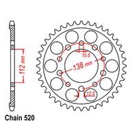 Rear Sprocket - Steel 43T 520P