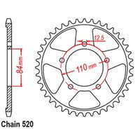 Rear Sprocket - Steel 40T 520P