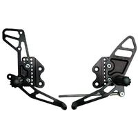 Vortex Rearsets (Black) - Suzuki GSX-R1000 ('05-06) (Special Order Only)