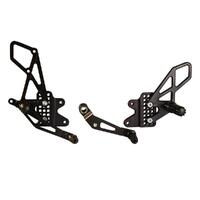 Vortex Rearsets (Black) - Suzuki GSX-R600, 750 ('06-10)