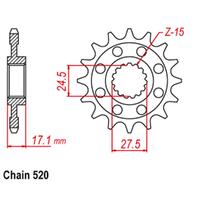 Front Sprocket - Steel w/Rubber Cush 15T 520P