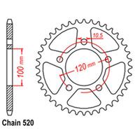 Rear Sprocket - Steel 42T 520P