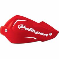 Polisport Touquet Handguards - Repl. Handguard Plastic & Bolt Kit - Red