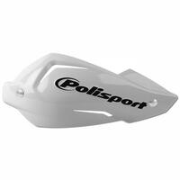 Polisport Touquet Handguards - Repl. Handguard Plastic & Bolt Kit - White