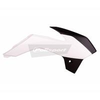 Polisport Radiator Shrouds - KTM 85 SX ('13-17) - White