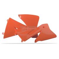 Polisport Radiator Shrouds - KTM EXC ('01-02) - Orange