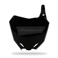 Polisport Front Number Plate - Suzuki RM-Z250 ('10-17), RM-Z450 ('08-17) - Black