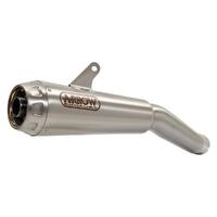 Arrow Pro-Racing Muffler for Suz GSX-S 1000/F ('15-) in Nichrom Silver w/St Cap