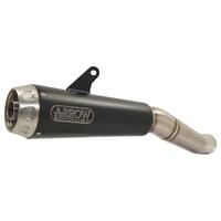 Arrow Pro-Race Muffler for Husq Sva/Vit 401 ('18-) in Nichrom Silver w/St Cap