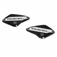 Ducati Genuine Diavel Brake/Clutch Fluid Reservoir Covers (Anodized)