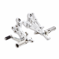 Ducati Genuine Panigale Adjustable Rider Footpegs In Aluminium (Anodized)