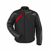 Ducati 'Logo C1' Leather-Fabric Jacket