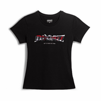 Ducati 'Logo 2.0' Ladies T-Shirt - Black