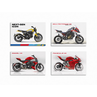 Ducati Set of Sketches Postcards (4 pieces)