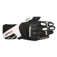 Alpinestars SP 8 V2 Black/White Performance Riding Road Gloves