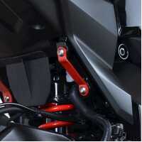 Rear Footrest Plates (pair, red), Suzuki Katana '19-