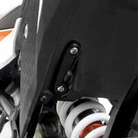 R&G Rear Footrest Plate (single, LHS), KTM 390 Adv '20-