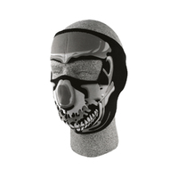 zanHEADGEAR Neoprene Full-Mask - Chrome Skull