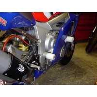 Crash Protectors (White) - Yamaha YZFR6 '99'02