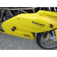 Crash Protectors (Black) - Ducati 750SS/900SS ('99 on)