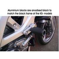 Crash Protectors (Black) - Suzuki SV650 K5- unfaired