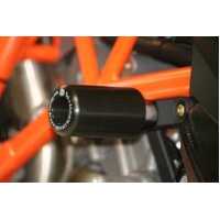 Crash Protectors (Black) - KTM 990 Super Duke & Super Moto '08- TOPS