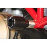 Crash Protectors (Black) - Ducati Hypermotard 1100 '07