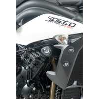 Aero Crash Protectors (Black) - Triumph Speed Triple 2011- (Front)