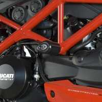 Aero Crash Protectors (Black) - Ducati Streetfighter 848 2012-