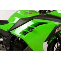 Crash Protectors (Black) - Kawasaki Ninja 250/300 2013