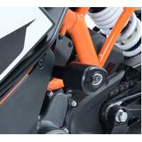 No-cut Aero Frame Sliders (Black) - KTM RC 125/200/390 '14-