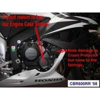 ENG/CAS/SLID RH CBR600RR 07-08 (Black)