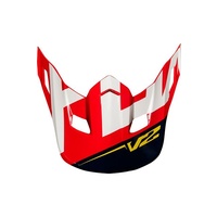 Fox V2 Preme Visor 2018 Navy Red