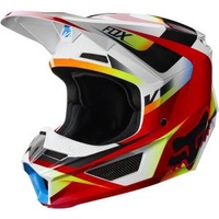 Fox Youth V1 Motif Helmet 2019 Red White