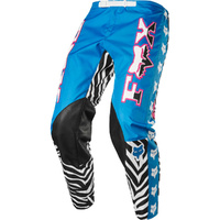 Retro Zebra Pant / Cyan