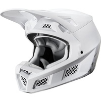 Fox V3 Solids ECE Helmet 2020 White Silver