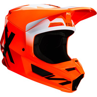 Fox V1 Werd Helmet 2020 Fluro Orange