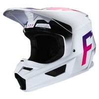 Fox V1 Werd ECE Helmet White