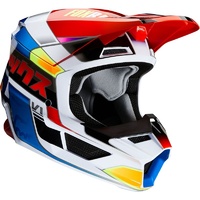 Fox V1 Yorr ECE Helmet Blue Red