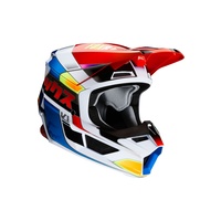 Fox Youth V1 Yorr ECE Helmet Blue Red