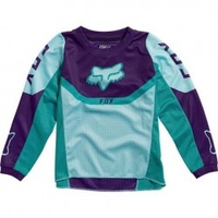 Fox 2021 180 Voke Kids Girls Jersey Aqua