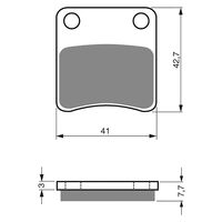 Goldfren Brake Pads GF110 - S3